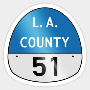 L.A. County 51 Sticker